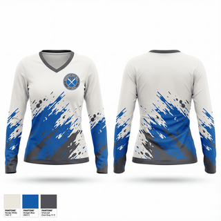 Womens Long Sleeve Vneck Shirt, Lost and Found, Baseball, Teamtime, Team time, sublimation, custom sports apparel, team uniforms, spirit wear, spiritwear, sports uniforms, custom shirts, team store, custom team store, fundraiser sports, apparel fundraiser