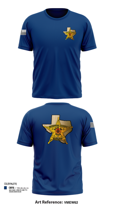Hudspeth county sheriff office 47128359 Short Sleeve Performance Shirt - 2
