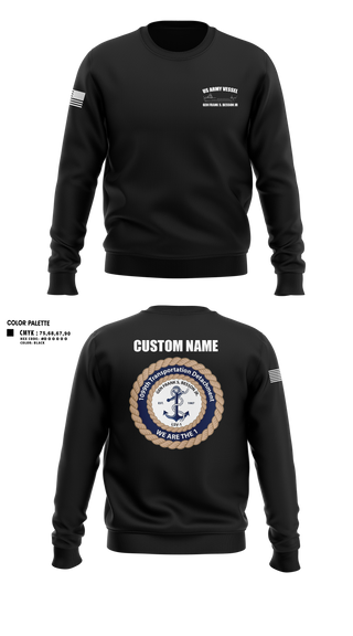 Crew Neck Sweatshirt, 1099th TD, Army, Teamtime, Team time, sublimation, custom sports apparel, team uniforms, spirit wear, spiritwear, sports uniforms, custom shirts, team store, custom team store, fundraiser sports, apparel fundraiser