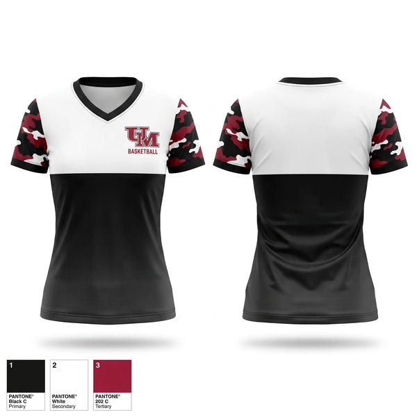 Womens Short Sleeve Vneck Shirt, University of Mobile, Men's Basketball, Teamtime, Team time, sublimation, custom sports apparel, team uniforms, spirit wear, spiritwear, sports uniforms, custom shirts, team store, custom team store, fundraiser sports, apparel fundraiser