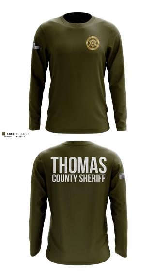Long Sleeve Performance Shirt, Thomas county sheriff's office, Police, Teamtime, Team time, sublimation, custom sports apparel, team uniforms, spirit wear, spiritwear, sports uniforms, custom shirts, team store, custom team store, fundraiser sports, apparel fundraiser