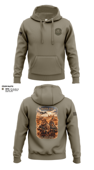 Hoodie, 180th ESC Kismayo, Army, Teamtime, Team time, sublimation, custom sports apparel, team uniforms, spirit wear, spiritwear, sports uniforms, custom shirts, team store, custom team store, fundraiser sports, apparel fundraiser