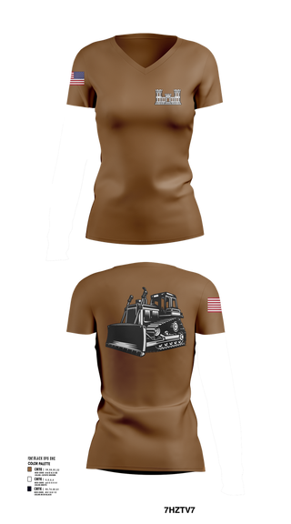 Womens Short Sleeve Vneck Shirt, A co 229th Heavy, , Teamtime, Team time, sublimation, custom sports apparel, team uniforms, spirit wear, spiritwear, sports uniforms, custom shirts, team store, custom team store, fundraiser sports, apparel fundraiser
