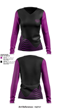 Simplicity Dance Team 81874019 Women's Long Sleeve V-neck Shirt - 3