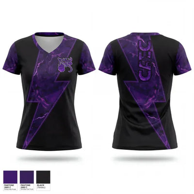 CAEC Africentric Nubians 80176843 Women's Short Sleeve V-neck Shirt - 1