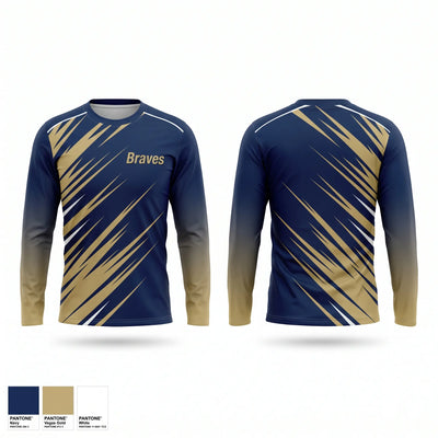 Braves Long Sleeve Performance Shirt 1