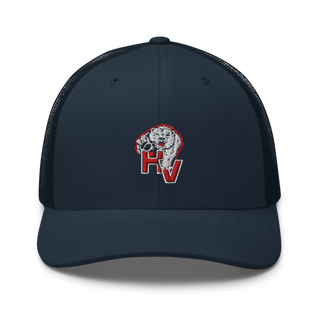 Hatch Valley High School Basketball Retro Trucker Hat | Yupoong 6606