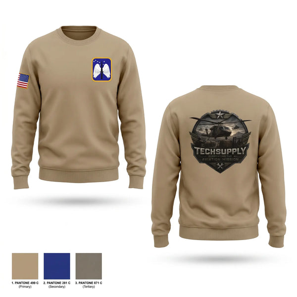 Crew Neck Sweatshirt, 2-158, Army, Teamtime, Team time, sublimation, custom sports apparel, team uniforms, spirit wear, spiritwear, sports uniforms, custom shirts, team store, custom team store, fundraiser sports, apparel fundraiser