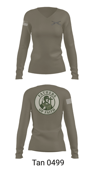 Womens Long Sleeve Vneck Shirt, Enforcers, National Guard, Teamtime, Team time, sublimation, custom sports apparel, team uniforms, spirit wear, spiritwear, sports uniforms, custom shirts, team store, custom team store, fundraiser sports, apparel fundraiser