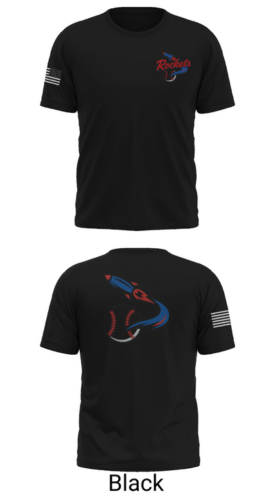 Space Coast Rockets 70599512 Short Sleeve Performance Shirt - 30