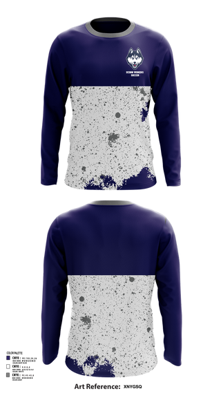 Long Sleeve Performance Shirt, UConn Women’s Soccer, Women's Soccer, Teamtime, Team time, sublimation, custom sports apparel, team uniforms, spirit wear, spiritwear, sports uniforms, custom shirts, team store, custom team store, fundraiser sports, apparel fundraiser