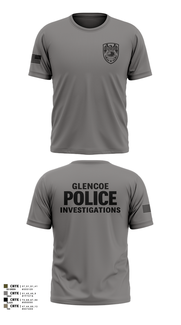Old School Cotton Feel Shirt, Glencoe Investigations, Police, Teamtime, Team time, sublimation, custom sports apparel, team uniforms, spirit wear, spiritwear, sports uniforms, custom shirts, team store, custom team store, fundraiser sports, apparel fundraiser