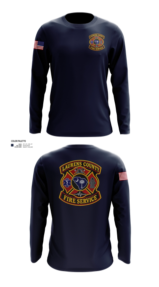 Long Sleeve Performance Shirt, LAURENS COUNTY FIRE SERVICE, Fire Department, Teamtime, Team time, sublimation, custom sports apparel, team uniforms, spirit wear, spiritwear, sports uniforms, custom shirts, team store, custom team store, fundraiser sports, apparel fundraiser