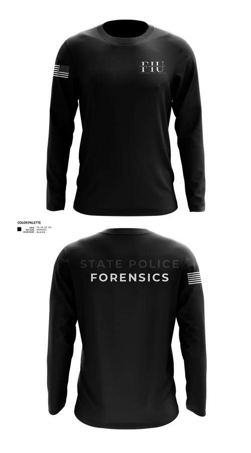Long Sleeve Performance Shirt, FORENSIC IDENTIFICATION UNIT, Police, Teamtime, Team time, sublimation, custom sports apparel, team uniforms, spirit wear, spiritwear, sports uniforms, custom shirts, team store, custom team store, fundraiser sports, apparel fundraiser