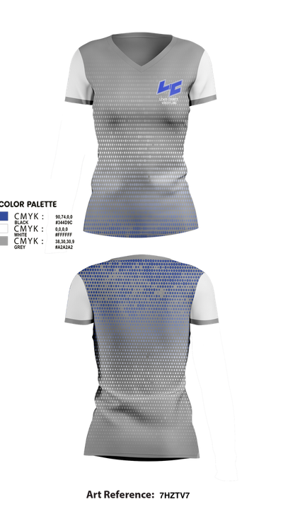 Lewis County High School Wrestling 76376643 Women's Short Sleeve V-neck Shirt - 2