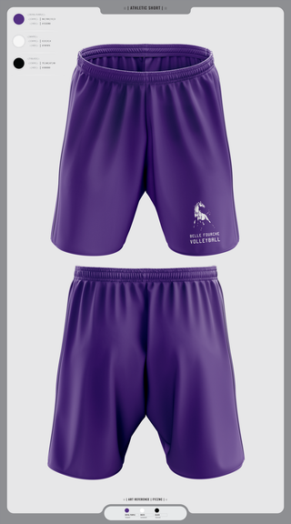 Athletic Shorts With Pockets, Belle Fourche Volleyball, Women's Volleyball, Teamtime, Team time, sublimation, custom sports apparel, team uniforms, spirit wear, spiritwear, sports uniforms, custom shirts, team store, custom team store, fundraiser sports, apparel fundraiser