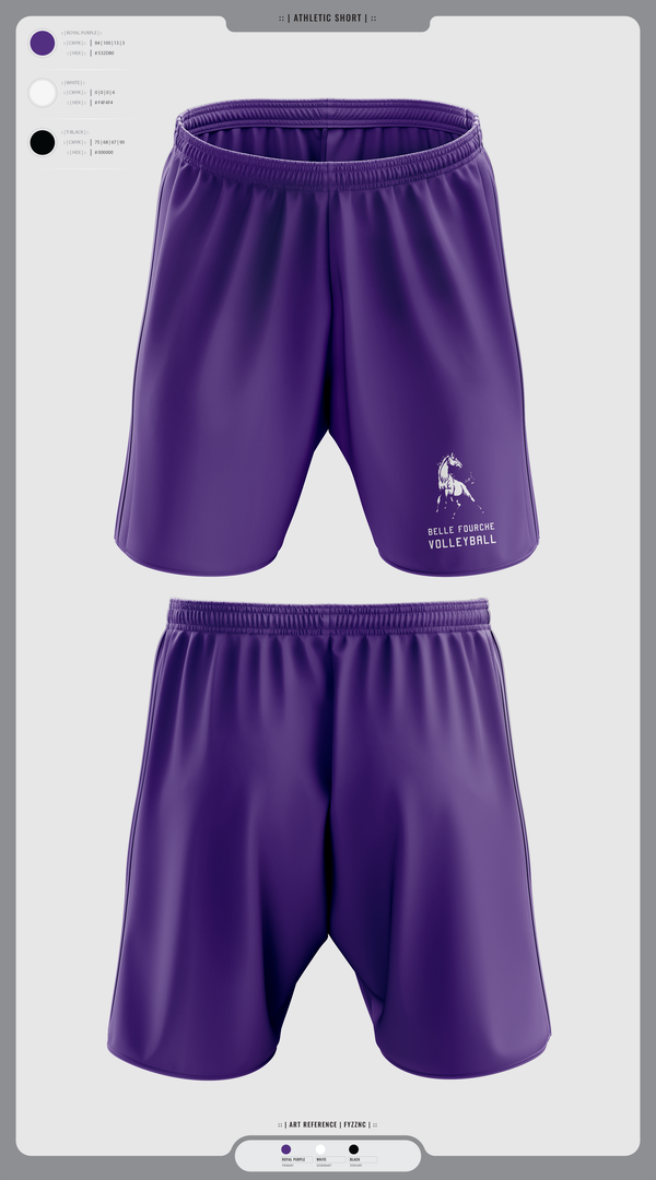 Athletic Shorts With Pockets, Belle Fourche Volleyball, Women's Volleyball, Teamtime, Team time, sublimation, custom sports apparel, team uniforms, spirit wear, spiritwear, sports uniforms, custom shirts, team store, custom team store, fundraiser sports, apparel fundraiser