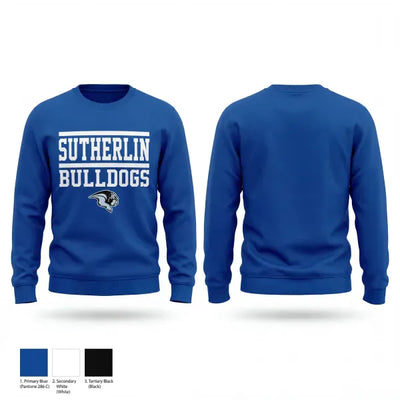 Sutherlin bulldogs 57782923 Crew Neck Sweatshirt - 2