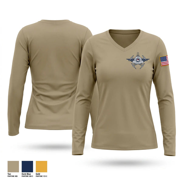 Womens Long Sleeve Vneck Shirt, NKSO UAS Team, Police, Teamtime, Team time, sublimation, custom sports apparel, team uniforms, spirit wear, spiritwear, sports uniforms, custom shirts, team store, custom team store, fundraiser sports, apparel fundraiser
