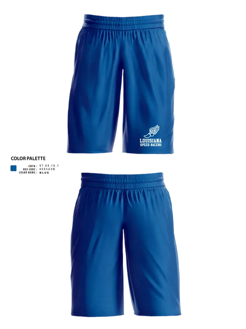 Athletic Shorts With Pockets, Louisiana Speed Racers, Track & Field, Teamtime, Team time, sublimation, custom sports apparel, team uniforms, spirit wear, spiritwear, sports uniforms, custom shirts, team store, custom team store, fundraiser sports, apparel fundraiser