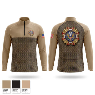 Quarter Zip Jacket, V F W  Thomasville # 5106, , Teamtime, Team time, sublimation, custom sports apparel, team uniforms, spirit wear, spiritwear, sports uniforms, custom shirts, team store, custom team store, fundraiser sports, apparel fundraiser