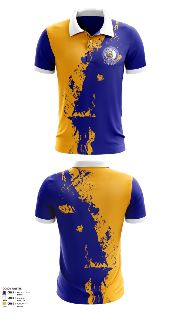 Short Sleeve Performance Polo, Spartans, Men's Basketball, Teamtime, Team time, sublimation, custom sports apparel, team uniforms, spirit wear, spiritwear, sports uniforms, custom shirts, team store, custom team store, fundraiser sports, apparel fundraiser