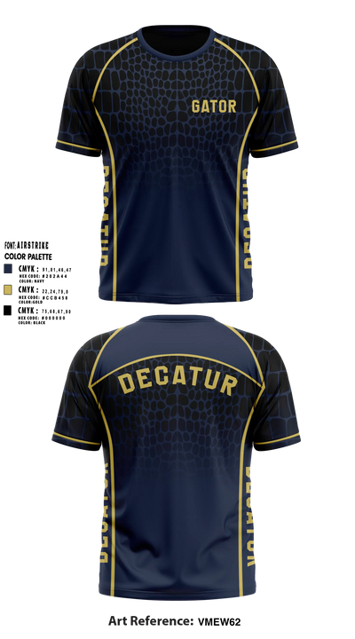 Decatur Wrestling Short Sleeve Rash Guard Shirt - 7