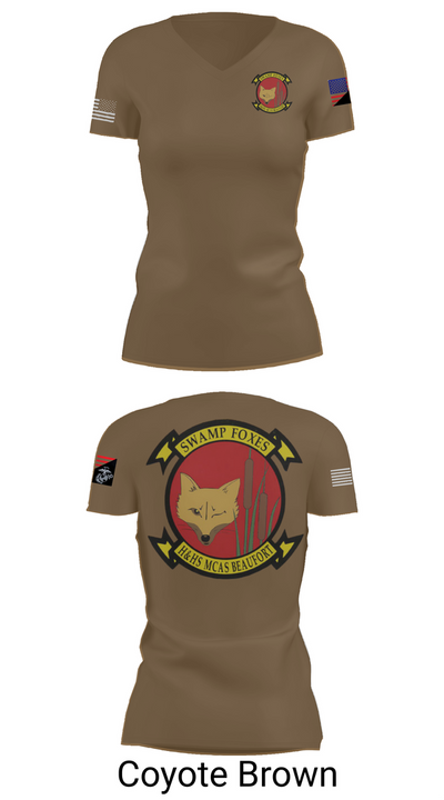 Headquarters & Headquarters Squadron 11394515 Women's Short Sleeve V-neck Shirt - 8