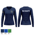 Blue Island Police Department 54908531 Women's Long Sleeve V-neck Shirt - 1