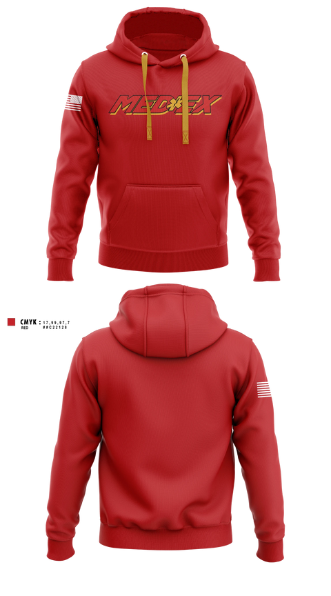 Hoodie, MedEx EMS, EMS/EMT, Teamtime, Team time, sublimation, custom sports apparel, team uniforms, spirit wear, spiritwear, sports uniforms, custom shirts, team store, custom team store, fundraiser sports, apparel fundraiser