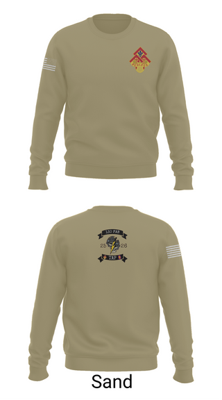 Crew Neck Sweatshirt, 130th FAB Target Acquisition Platoon, , Teamtime, Team time, sublimation, custom sports apparel, team uniforms, spirit wear, spiritwear, sports uniforms, custom shirts, team store, custom team store, fundraiser sports, apparel fundraiser