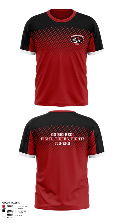 Houston High School Cheer 47611821 Short Sleeve Performance Shirt - 1