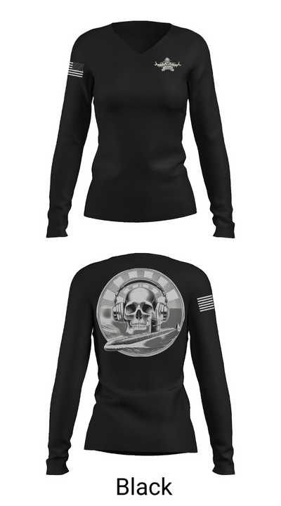Sonar 48657702 Women's Long Sleeve V-neck Shirt - 35