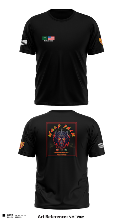 Wolf PAC-🚀🚀🚀 3395688 Short Sleeve Performance Shirt - 6