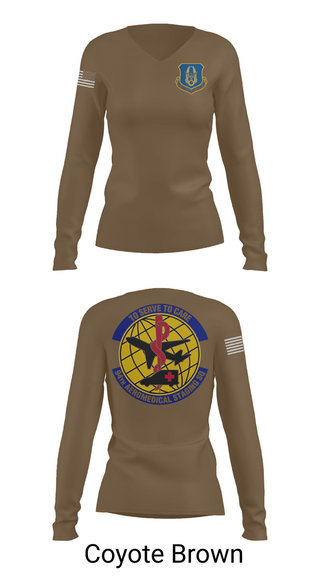 Womens Long Sleeve Vneck Shirt, 94ASTS, Air Force, Teamtime, Team time, sublimation, custom sports apparel, team uniforms, spirit wear, spiritwear, sports uniforms, custom shirts, team store, custom team store, fundraiser sports, apparel fundraiser