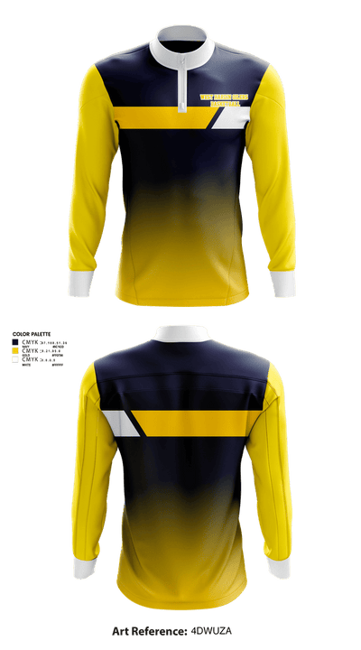West Hardin Oilers Basketball 41393185 Quarter Zip Jacket - 1
