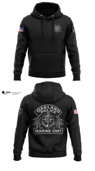 Hoodie, Oakland Police Marine Unit, Police, Teamtime, Team time, sublimation, custom sports apparel, team uniforms, spirit wear, spiritwear, sports uniforms, custom shirts, team store, custom team store, fundraiser sports, apparel fundraiser