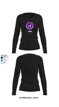 USMOG 65011829 Women's Long Sleeve V-neck Shirt - 22
