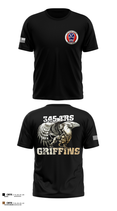 345th TRS 44562231 Short Sleeve Performance Shirt - 1