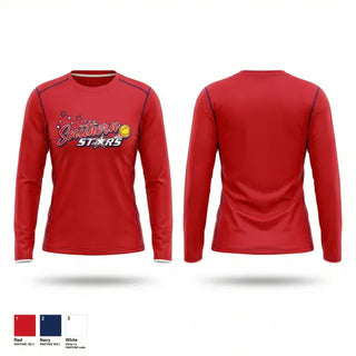 Long Sleeve Performance Shirt, Southern Stars, Softball, Teamtime, Team time, sublimation, custom sports apparel, team uniforms, spirit wear, spiritwear, sports uniforms, custom shirts, team store, custom team store, fundraiser sports, apparel fundraiser