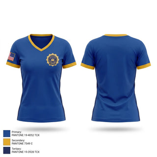 Womens Short Sleeve Vneck Shirt, New York State taxation and finance criminal investigations division, Police, Teamtime, Team time, sublimation, custom sports apparel, team uniforms, spirit wear, spiritwear, sports uniforms, custom shirts, team store, custom team store, fundraiser sports, apparel fundraiser