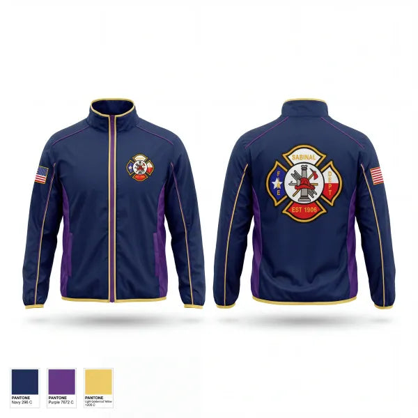 Windbreaker, Sabinal Volunteer Fire Department, Fire Department, Teamtime, Team time, sublimation, custom sports apparel, team uniforms, spirit wear, spiritwear, sports uniforms, custom shirts, team store, custom team store, fundraiser sports, apparel fundraiser