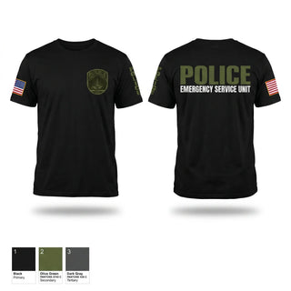 Old School Cotton Feel Shirt, Emergency Service Unit, Police, Teamtime, Team time, sublimation, custom sports apparel, team uniforms, spirit wear, spiritwear, sports uniforms, custom shirts, team store, custom team store, fundraiser sports, apparel fundraiser