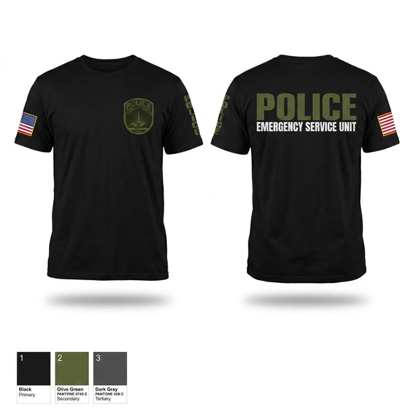 Emergency Service Unit 73218876 Old School Cotton Feel Shirt - 1
