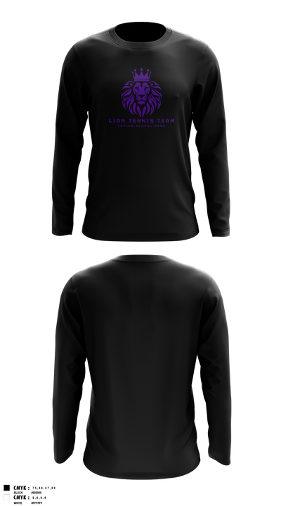 Lion Tennis Team Long Sleeve Performance Shirt - 6