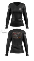 Great Notch Fire Company #4 Women's Long Sleeve V-neck Shirt - 11
