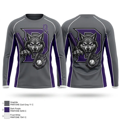 Dungeness Greywolves Long Sleeve Performance Shirt - 1