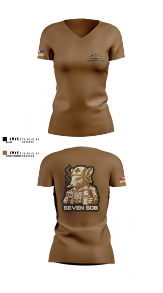 Womens Short Sleeve Vneck Shirt, 10 EAEF Bronze Crew, , Teamtime, Team time, sublimation, custom sports apparel, team uniforms, spirit wear, spiritwear, sports uniforms, custom shirts, team store, custom team store, fundraiser sports, apparel fundraiser