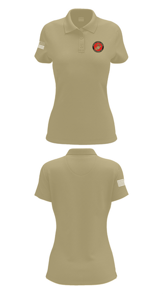 Womens Short Sleeve Performance Polo, Marine Corps League Casa Grande Detachment 901, , Teamtime, Team time, sublimation, custom sports apparel, team uniforms, spirit wear, spiritwear, sports uniforms, custom shirts, team store, custom team store, fundraiser sports, apparel fundraiser