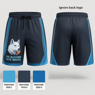 Athletic Shorts With Pockets, FBC Blizzard Elite Wolves, Women's Basketball, Teamtime, Team time, sublimation, custom sports apparel, team uniforms, spirit wear, spiritwear, sports uniforms, custom shirts, team store, custom team store, fundraiser sports, apparel fundraiser